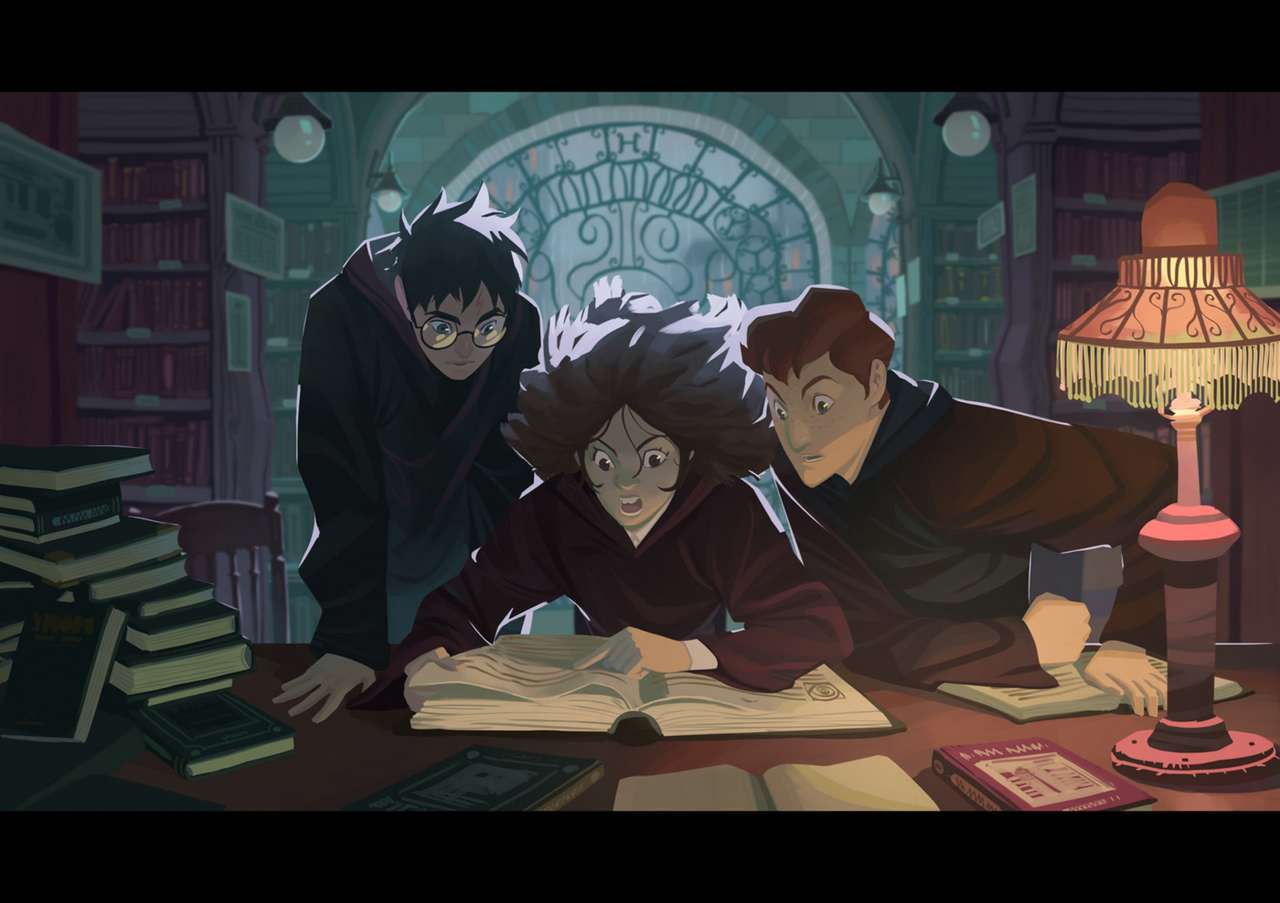 Harry Potter - W bibliotece puzzle online