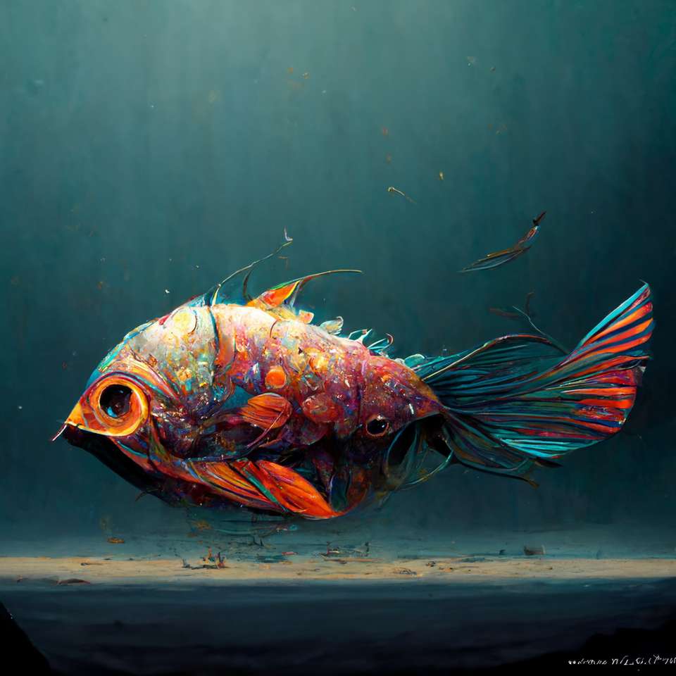 pływająca ryba puzzle online ze zdjęcia