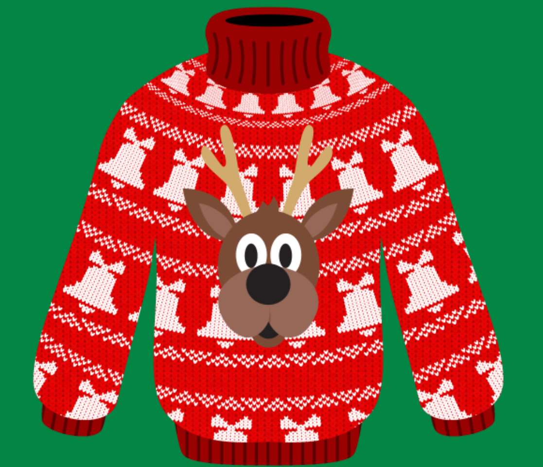 świąteczny sweter puzzle online ze zdjęcia