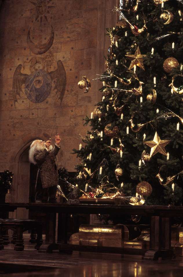 Świąteczny Hogwart puzzle
