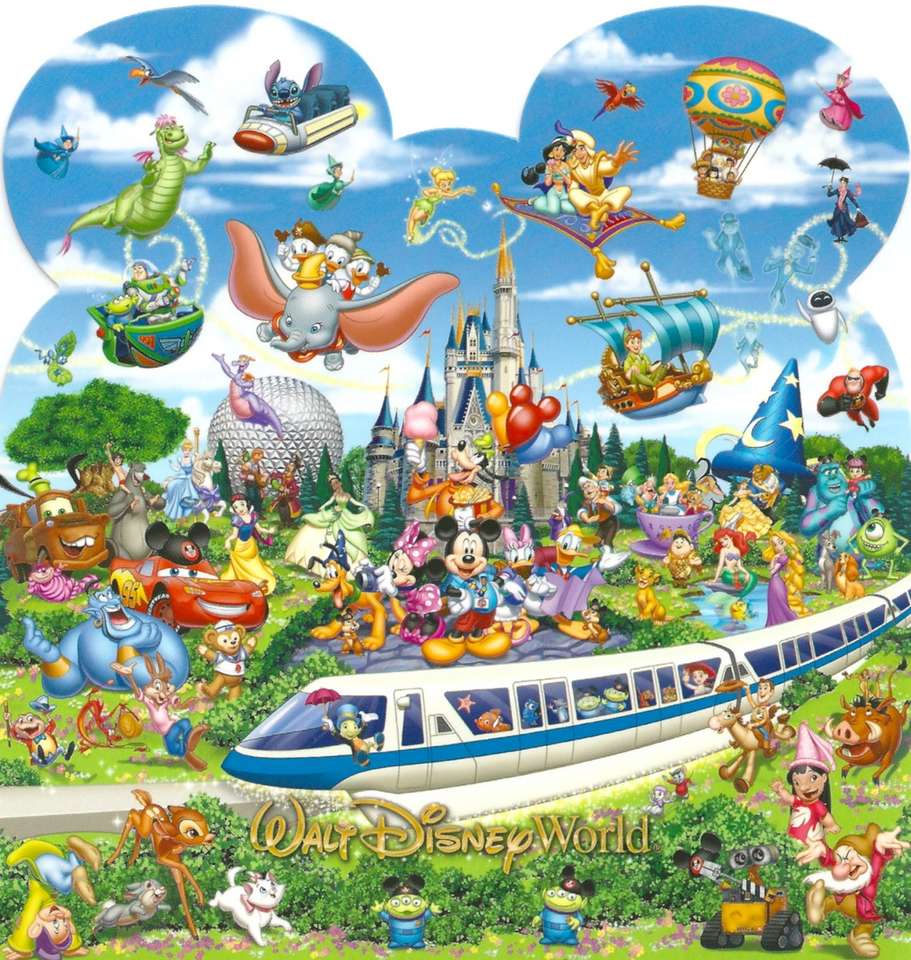 świat Disney'a puzzle online