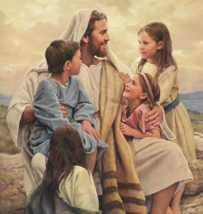 Chrystus i dzieci puzzle online
