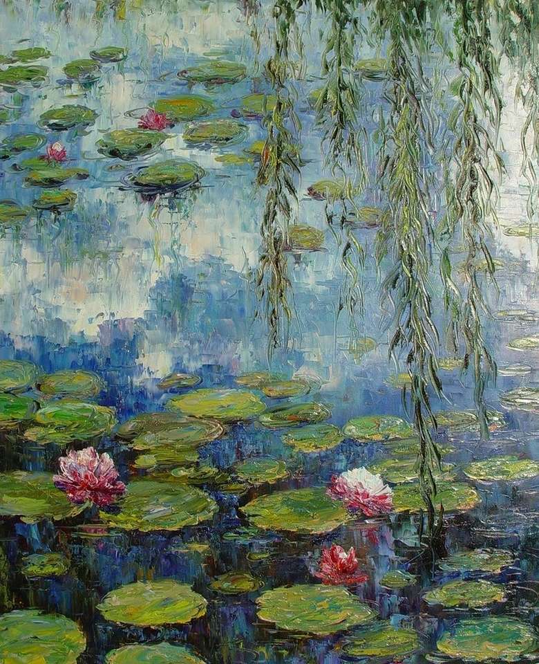 Seria malarstwa lilii wodnych puzzle online