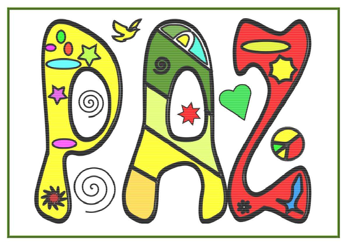 letrero de la paz puzzle online ze zdjęcia