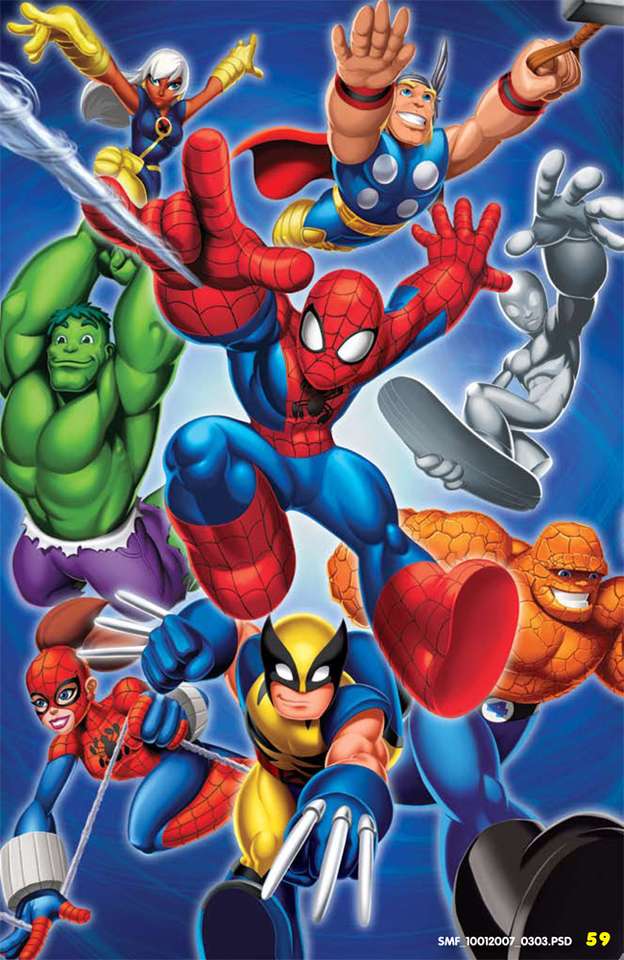 Superbohaterowie Marvela puzzle online