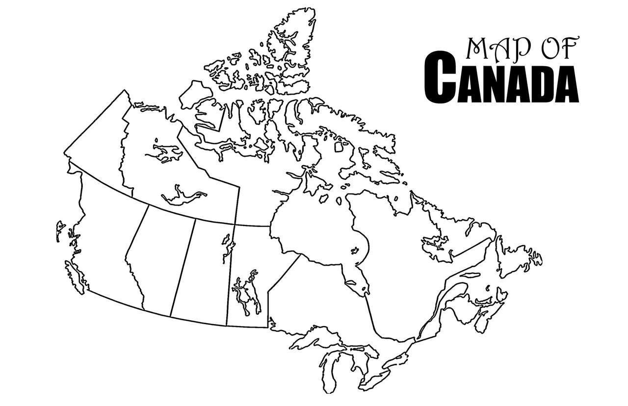 Prowincje Kanady puzzle online ze zdjęcia
