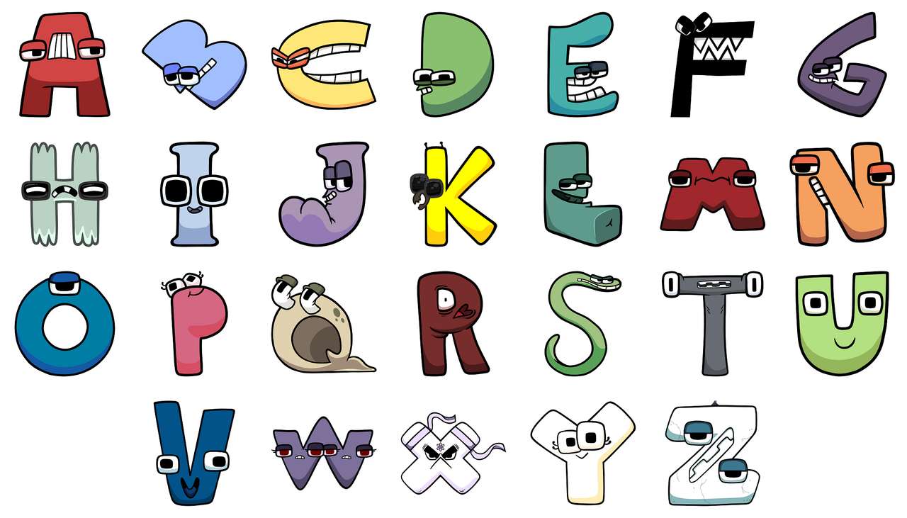 Wiedza o alfabecie Wszystkie litery puzzle online ze zdjęcia