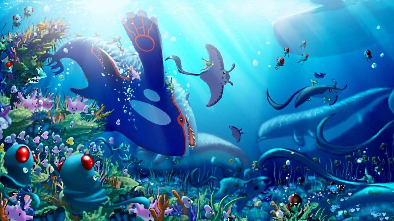 Ocean Pokemonów puzzle online ze zdjęcia
