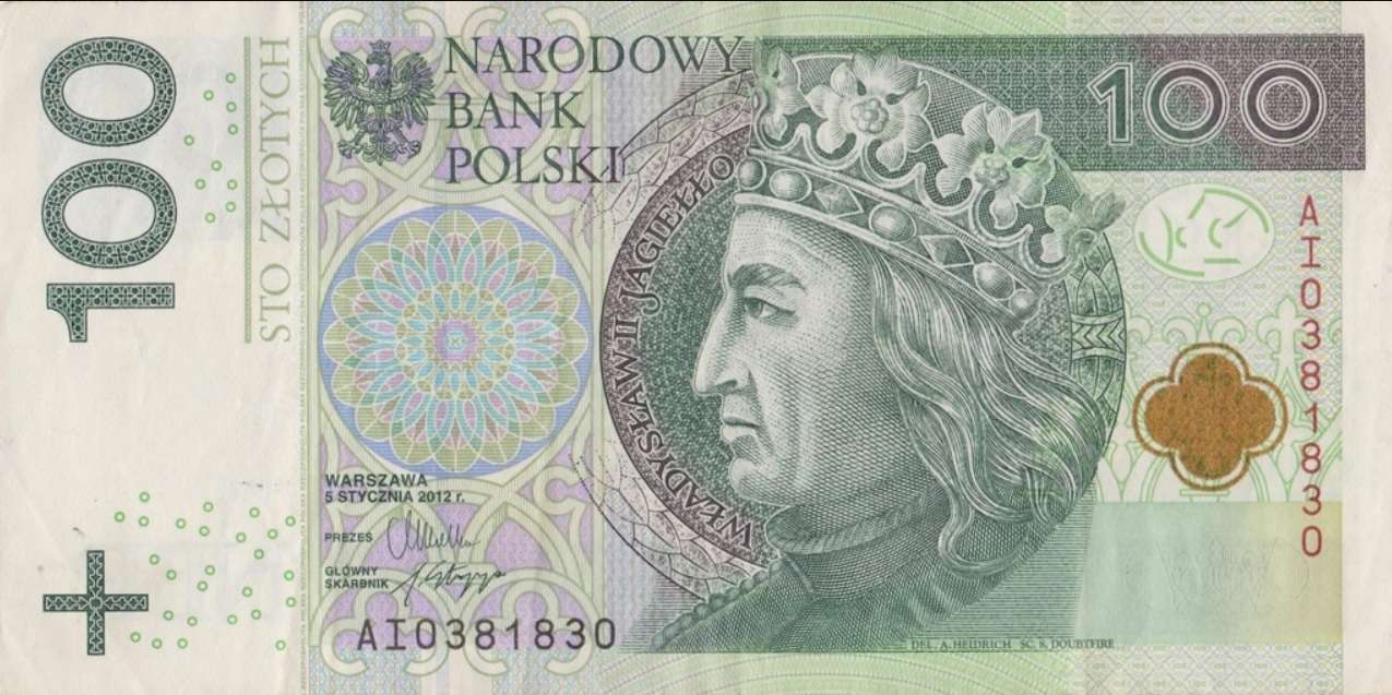 100 zlotych puzzle online