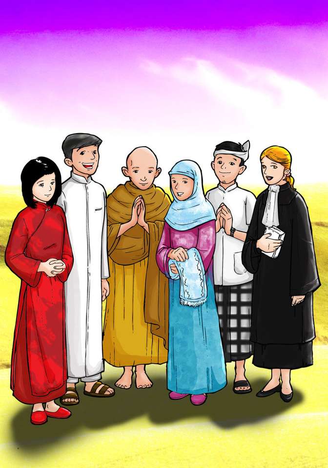 Agama z Indonezji puzzle online