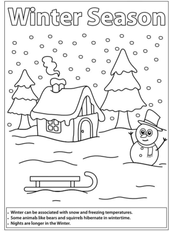 Sezon zimowy puzzle online ze zdjęcia