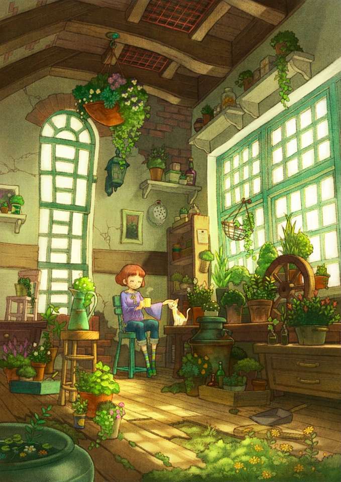 Dom roślin puzzle online