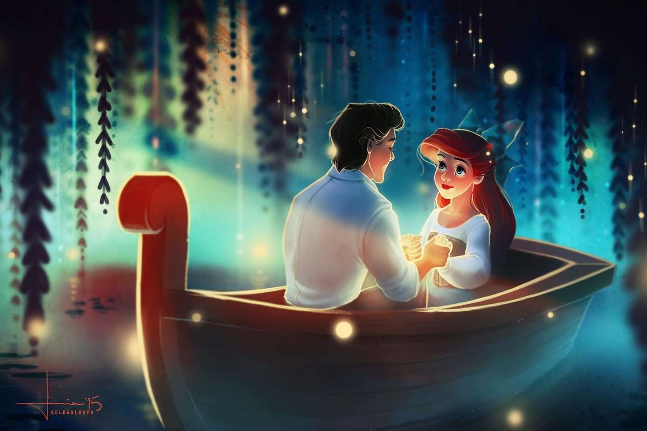 łódź Ariela i Eryka puzzle online ze zdjęcia