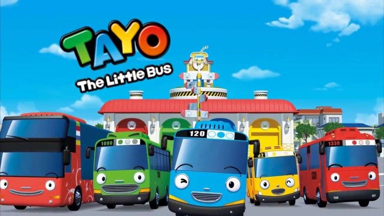Tayo Mały autobus puzzle online ze zdjęcia