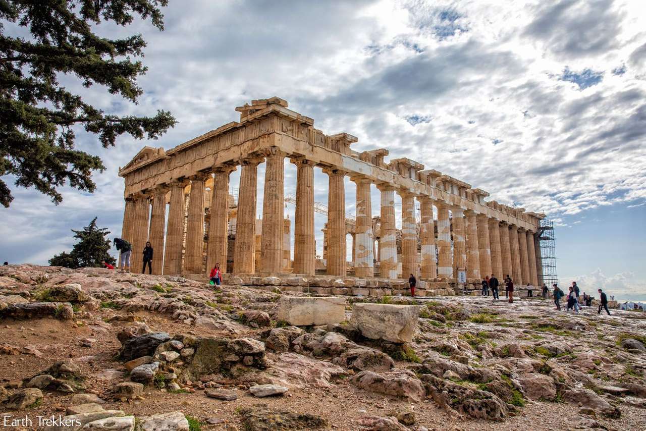 Partenon puzzle online ze zdjęcia