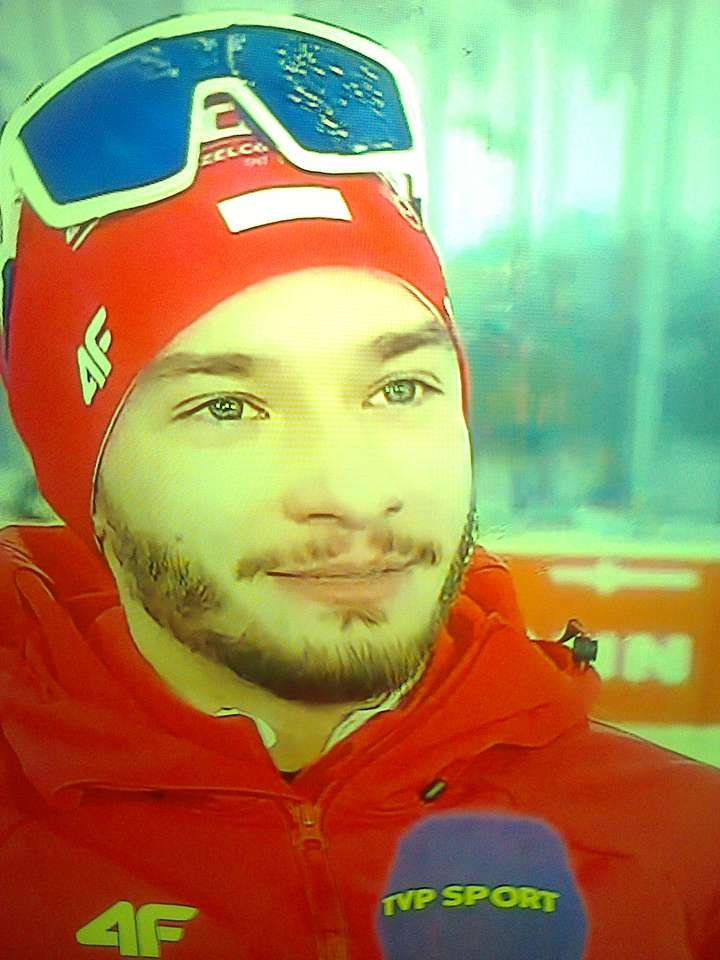 Jan Guńka, biathlonista. puzzle online ze zdjęcia