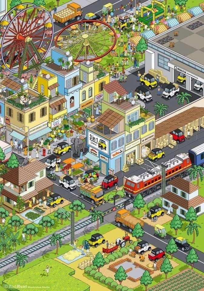 targi i miasto puzzle online