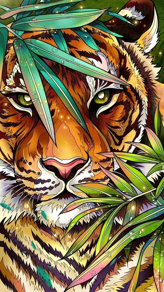 Tygrys dżungli puzzle online