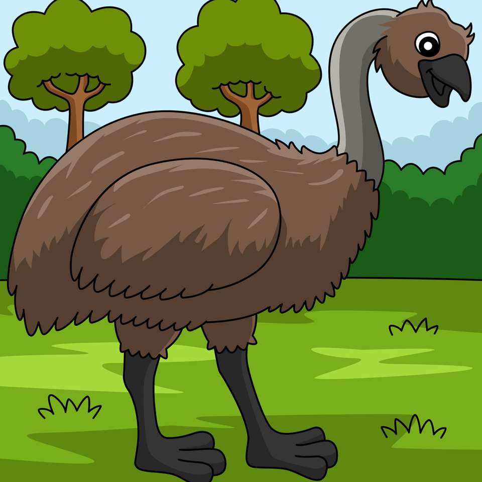Układanka Emu puzzle online ze zdjęcia