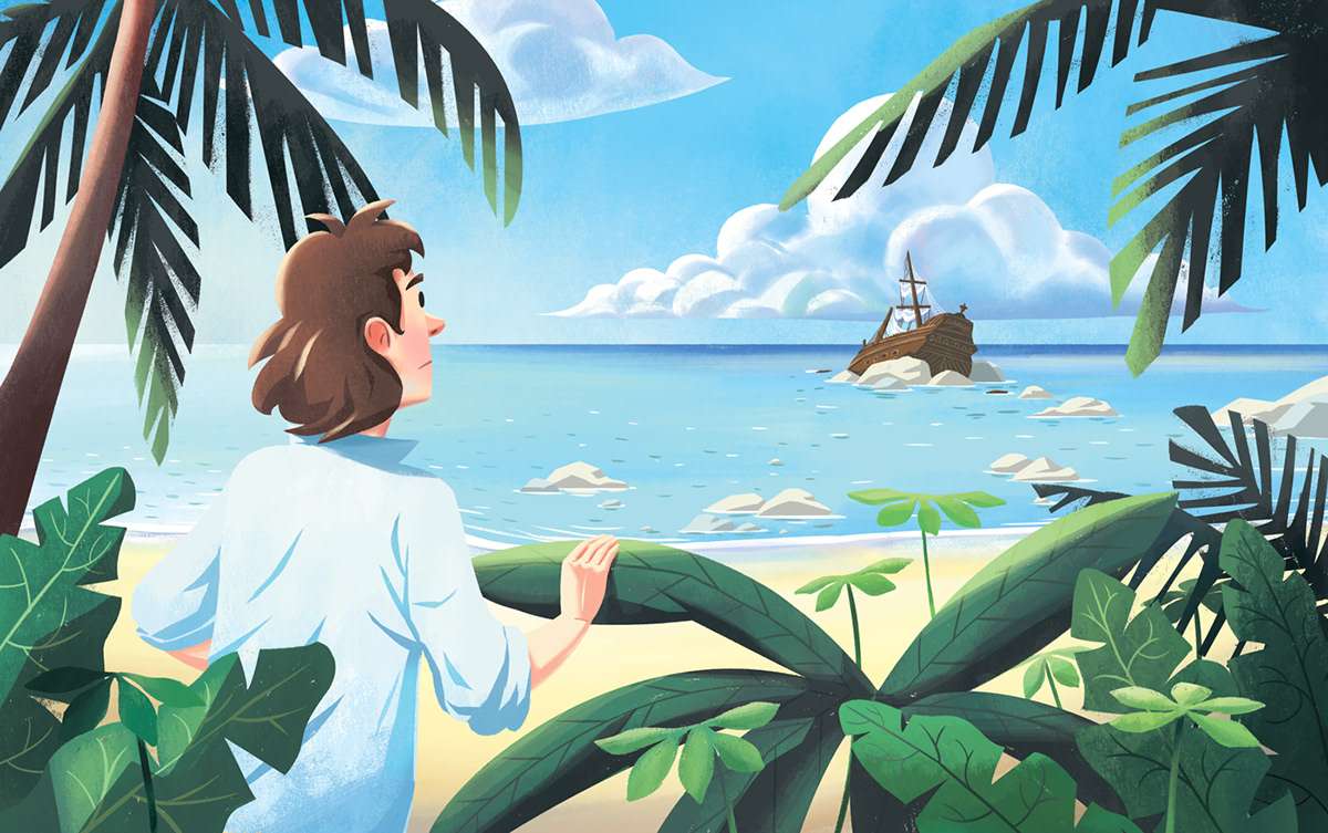 Robinsona Crusoe puzzle online ze zdjęcia