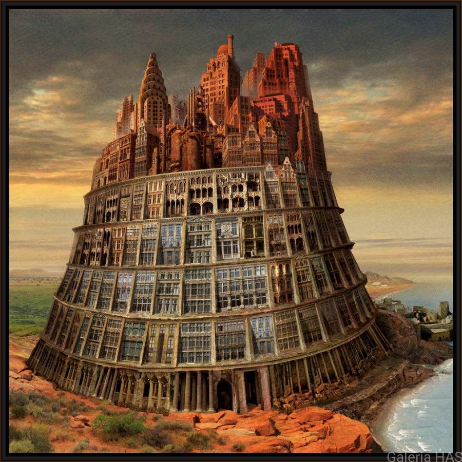Wieża Babel puzzle online