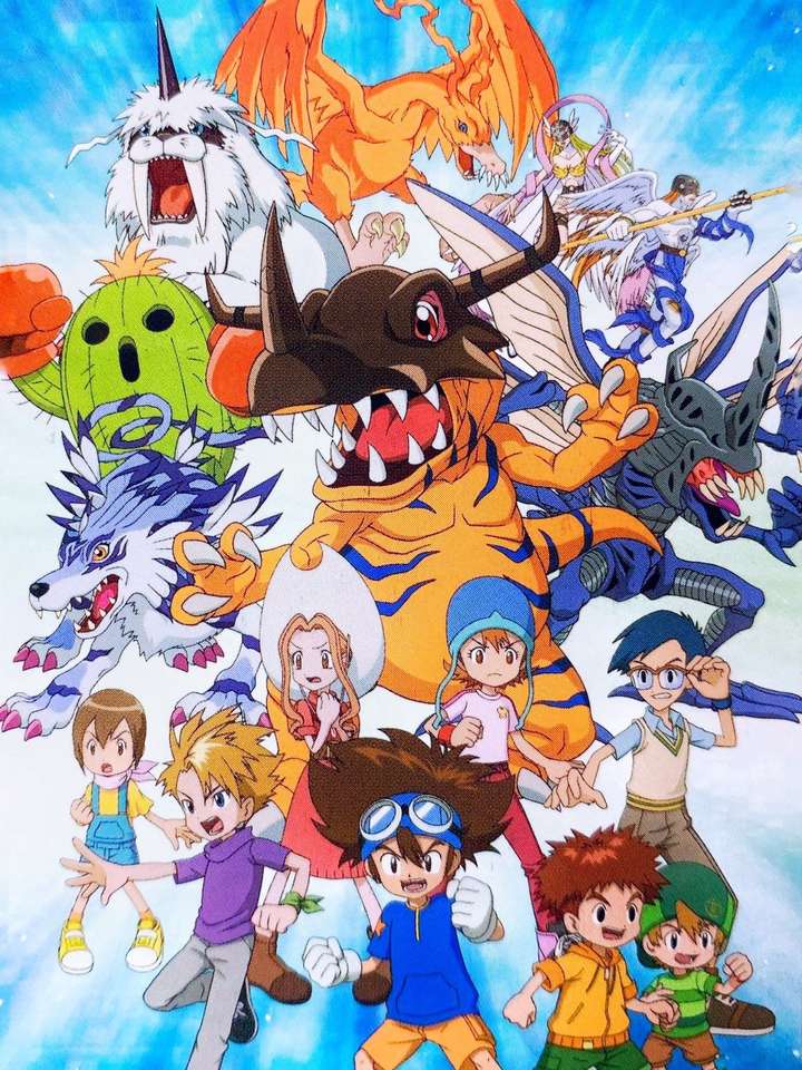 Świat Digimon puzzle online