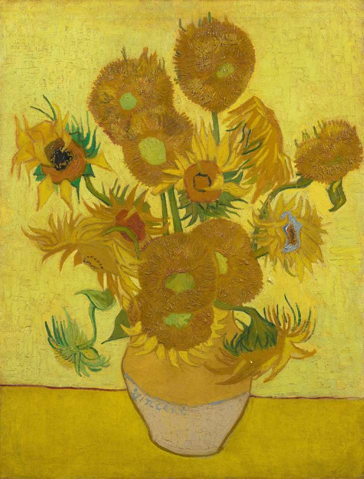Van Gogh - Słonecznik (1889) puzzle online ze zdjęcia