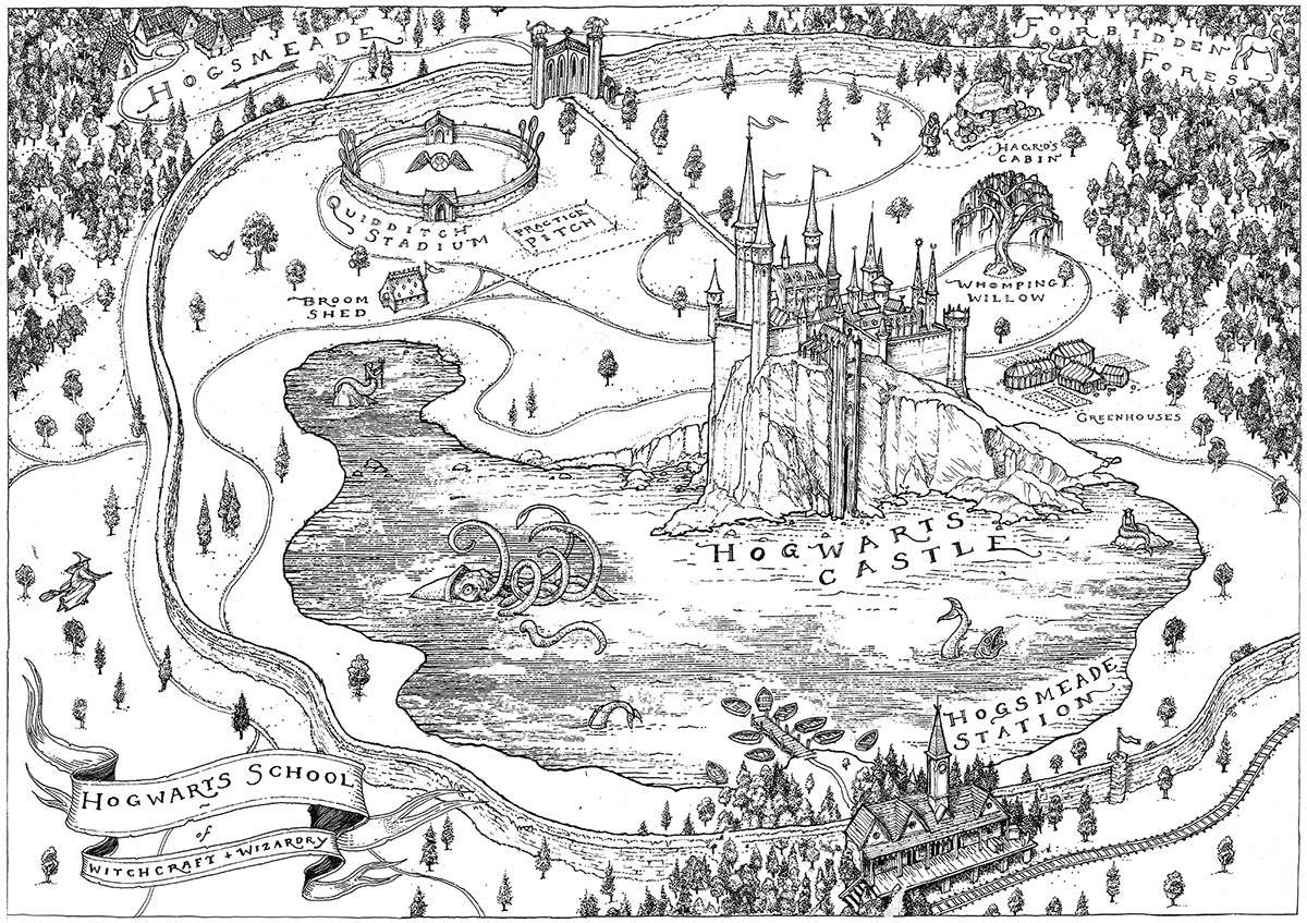 Świat Hogwartu puzzle online ze zdjęcia