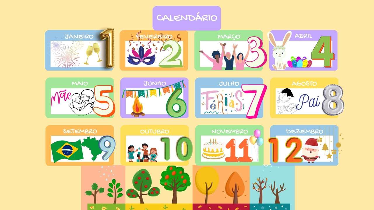 kalendarz puzzle online