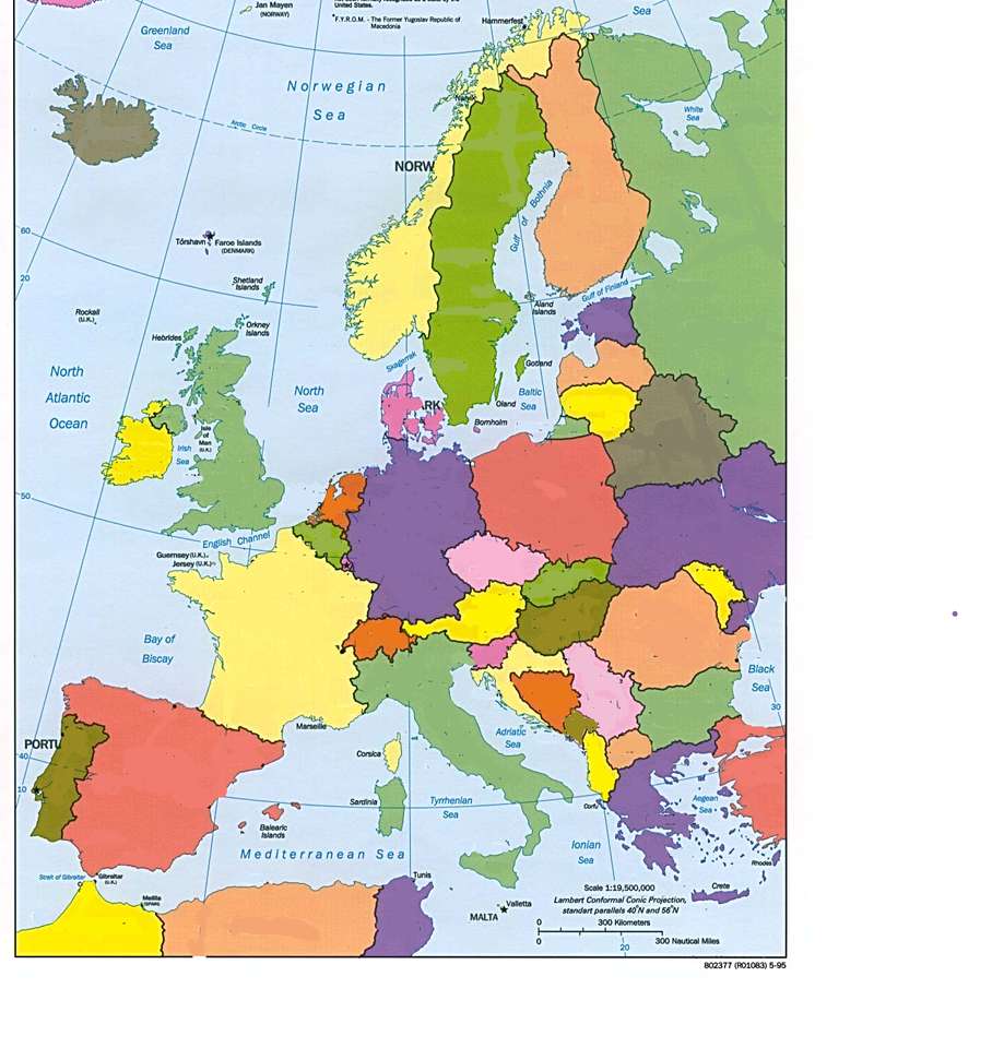 Mapa Europy! puzzle online