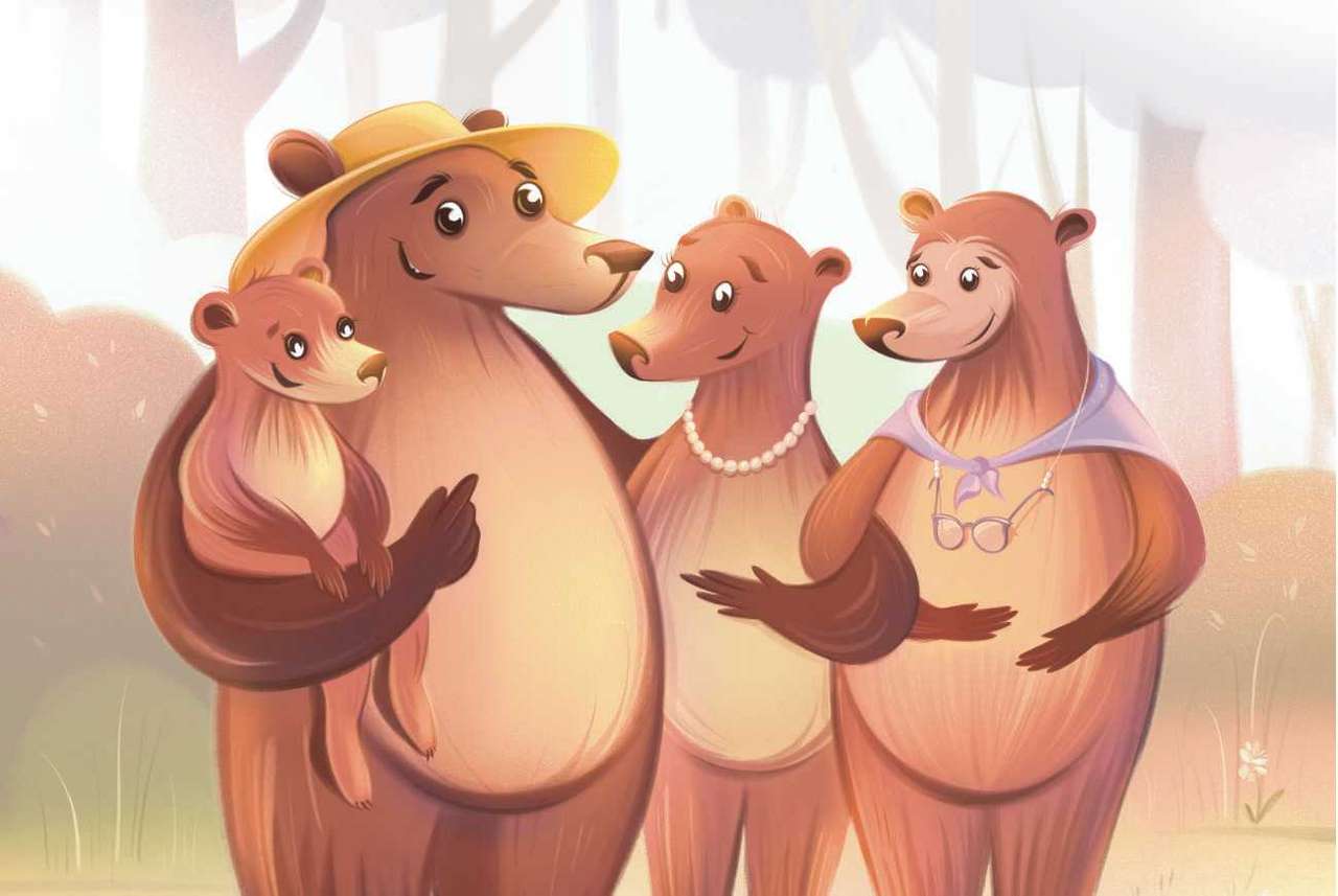 Trzy niedźwiedzie puzzle online ze zdjęcia