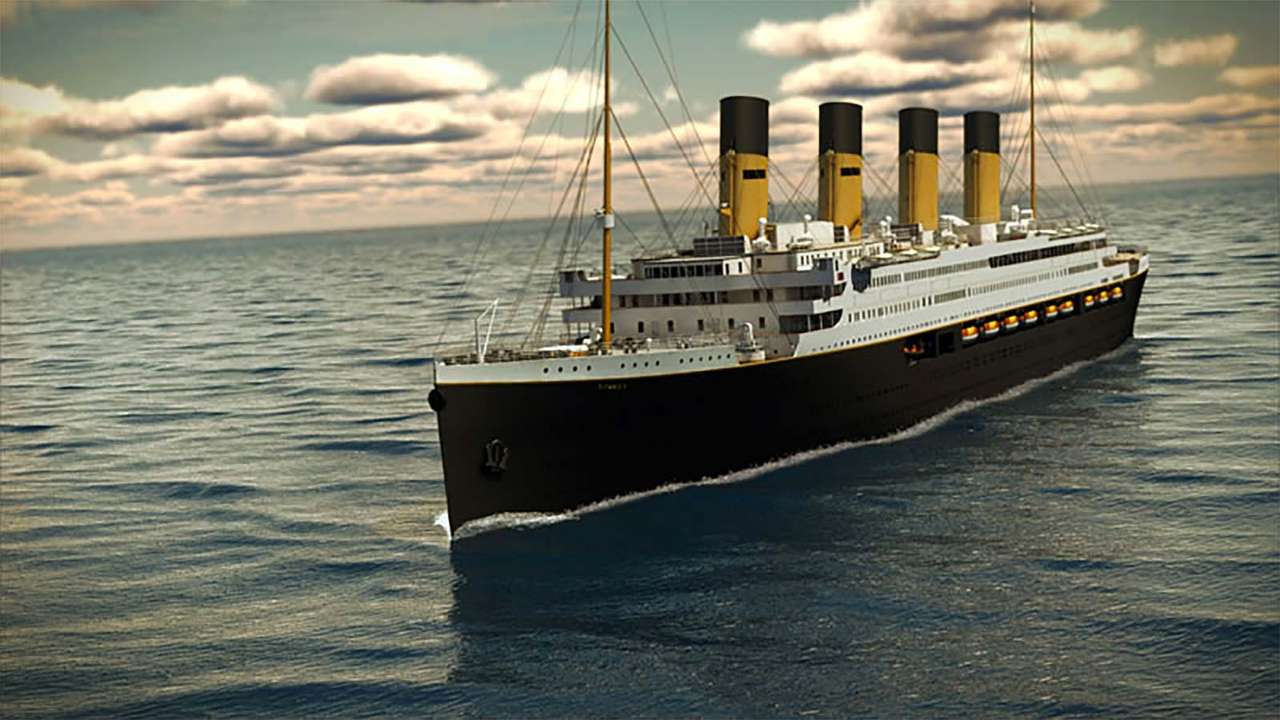 Łódź Titanica puzzle online ze zdjęcia