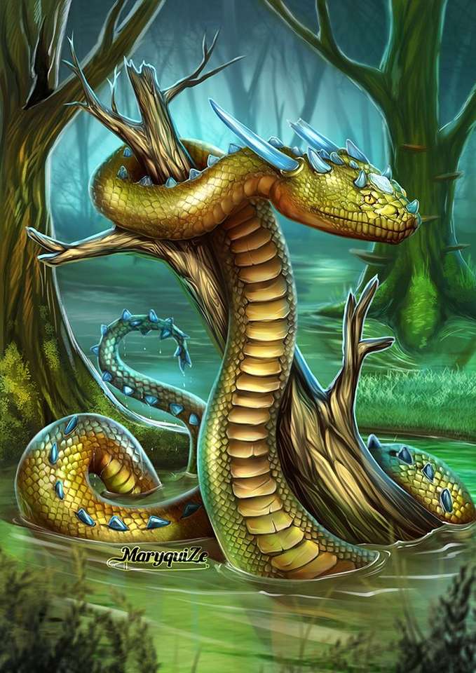 rogaty wąż puzzle online