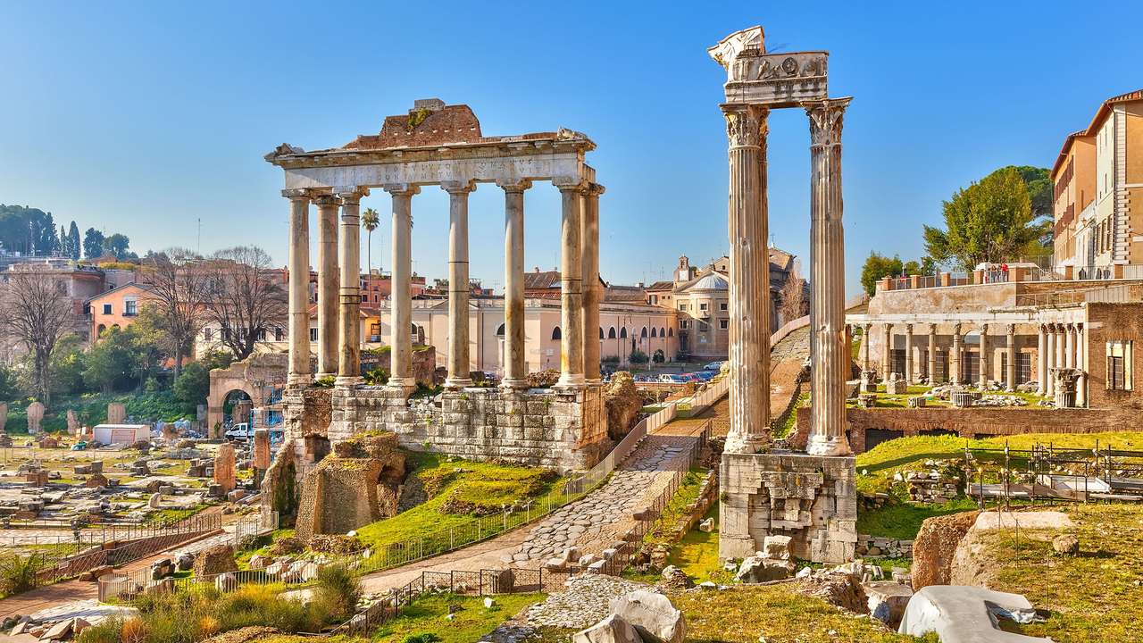 forum rzymskie puzzle online