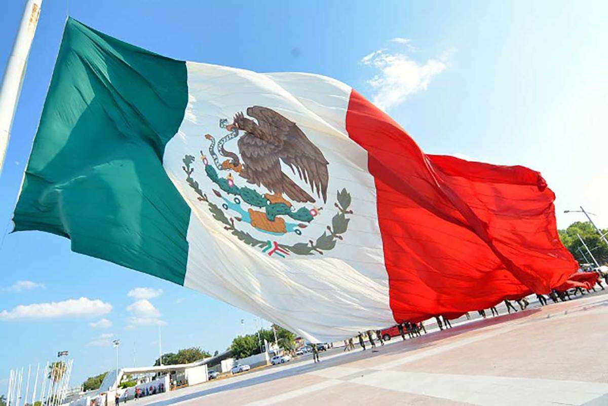 Meksykańska flaga puzzle online ze zdjęcia