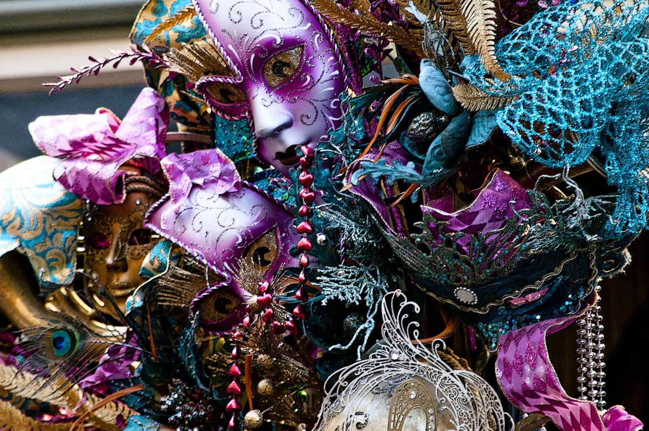 Maski Mardi Gras - 2 puzzle online ze zdjęcia