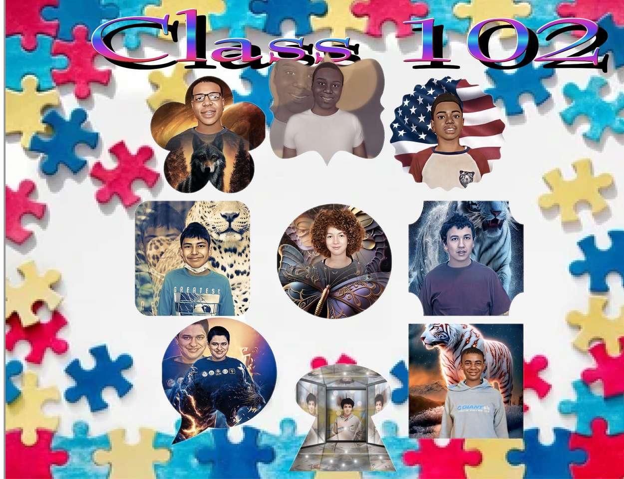 Klasa102 puzzle online ze zdjęcia