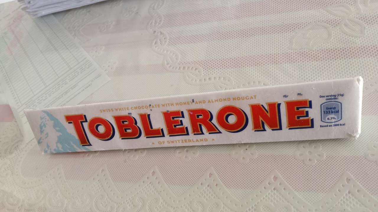 Toblerone puzzle online ze zdjęcia