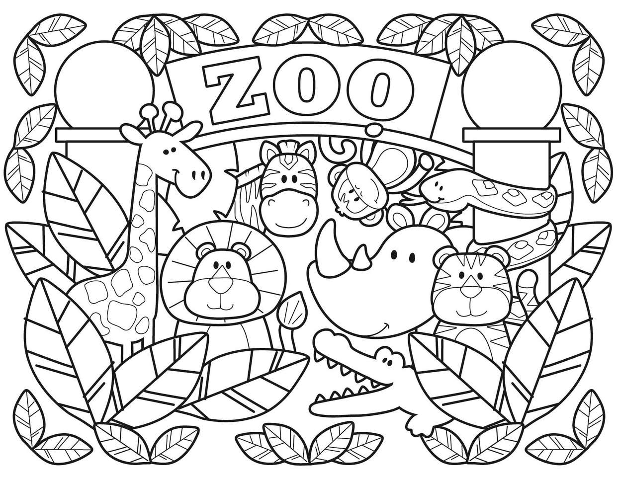 Zoo ANIMALS puzzle online