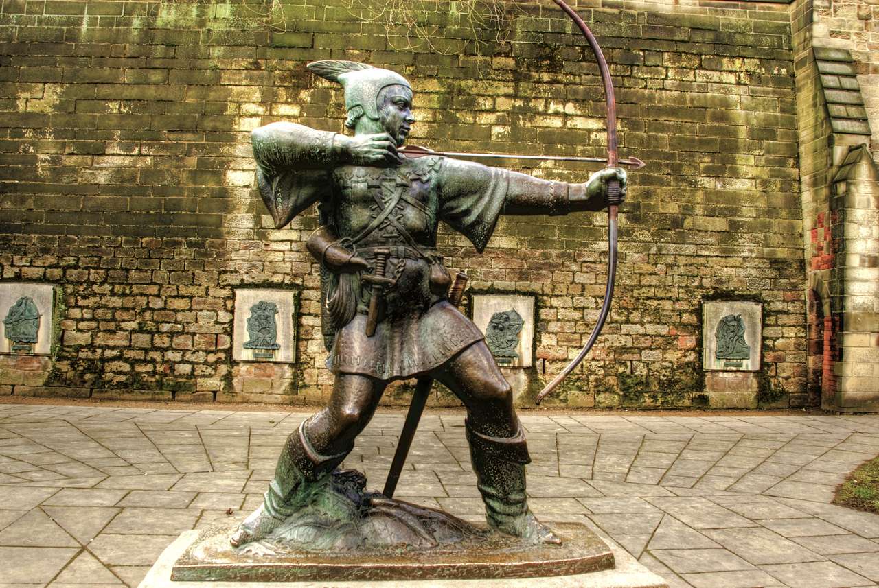 Pomnik Robin Hooda puzzle online ze zdjęcia