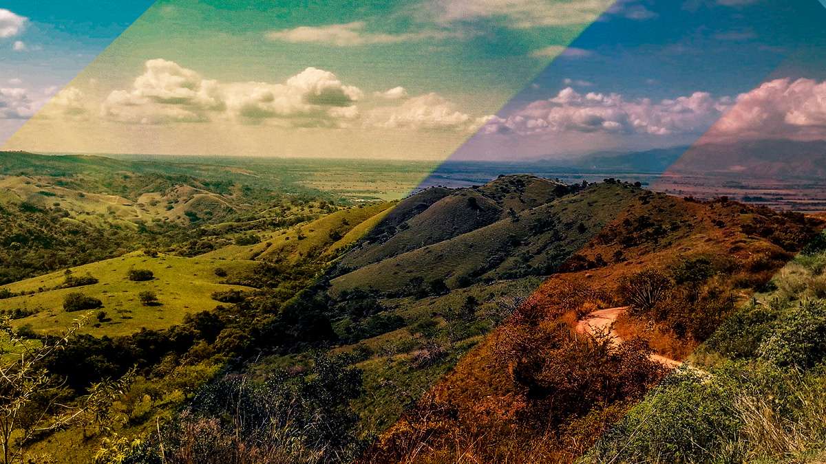 kolumbijski krajobraz puzzle online ze zdjęcia