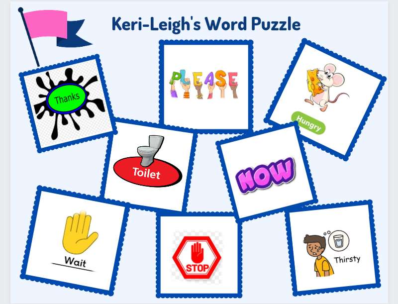 Łamigłówka słowna Keri-Leigh puzzle online ze zdjęcia