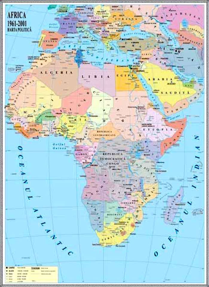 Puzzle- Kontynentalna Afryka puzzle online ze zdjęcia