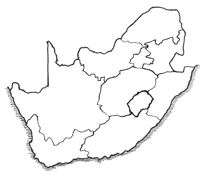 9 prowincji Republiki Południowej Afryki puzzle online ze zdjęcia