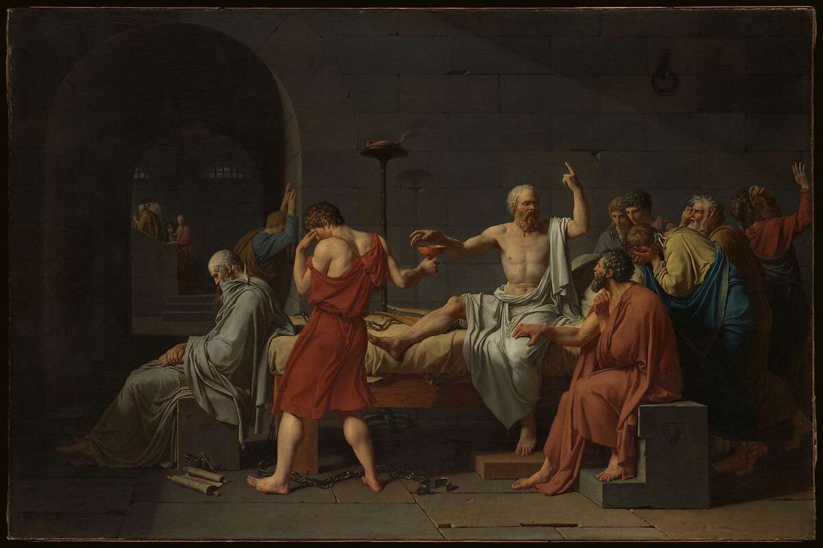 Śmierć Sokratesa puzzle online ze zdjęcia