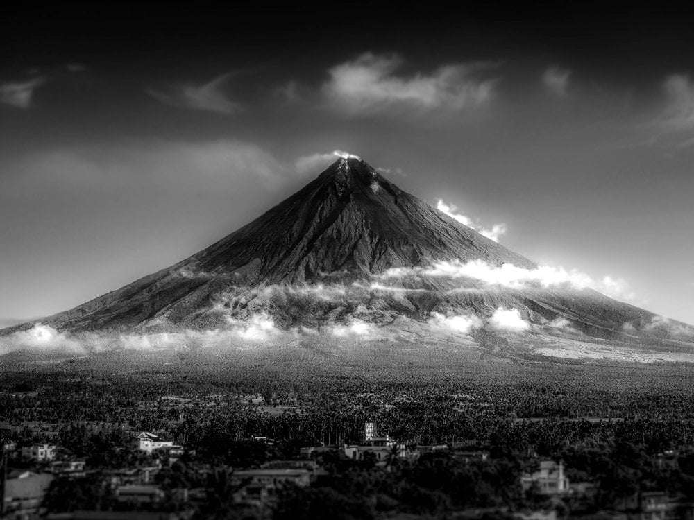 Wulkan Mayon 1 puzzle online ze zdjęcia