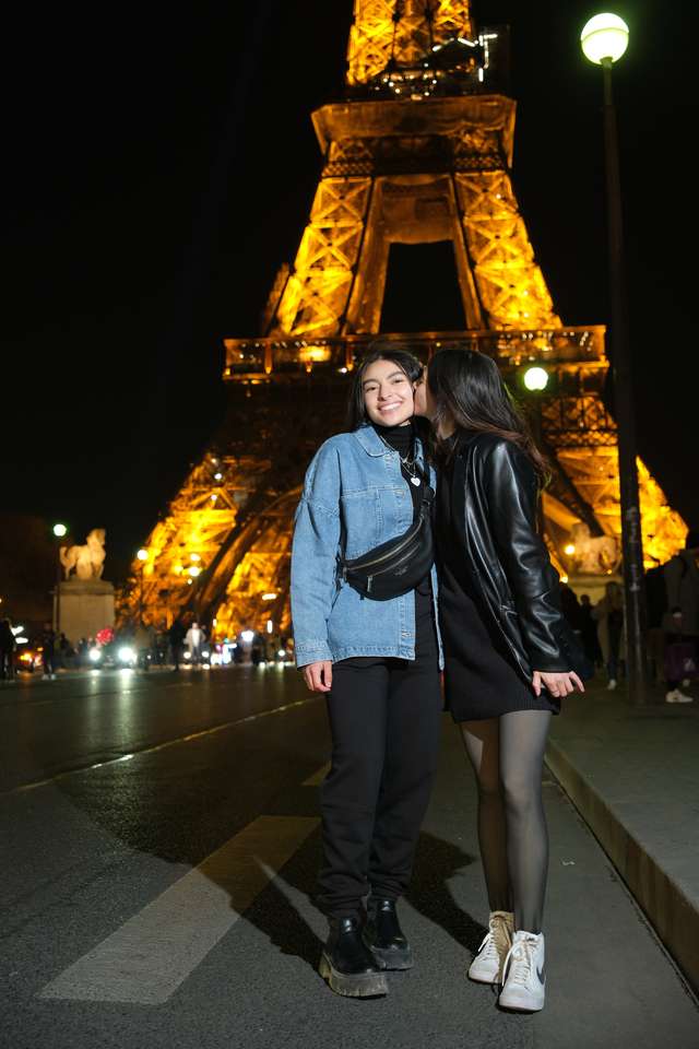 Paryż de noche puzzle online ze zdjęcia
