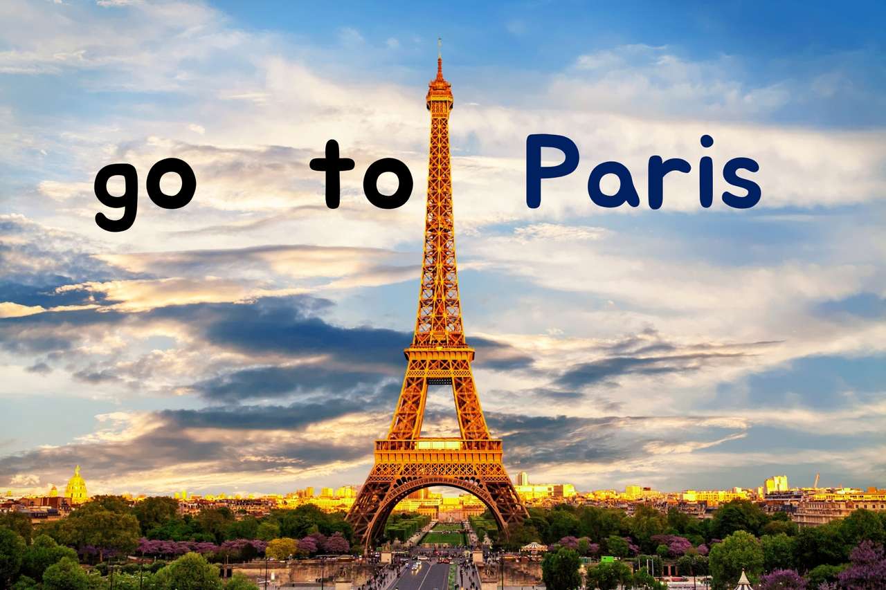 jedź do Paryża puzzle online ze zdjęcia