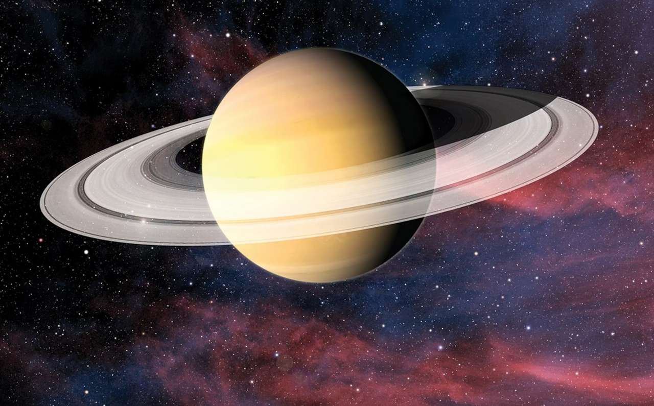 Saturn i jego pierścień puzzle online ze zdjęcia