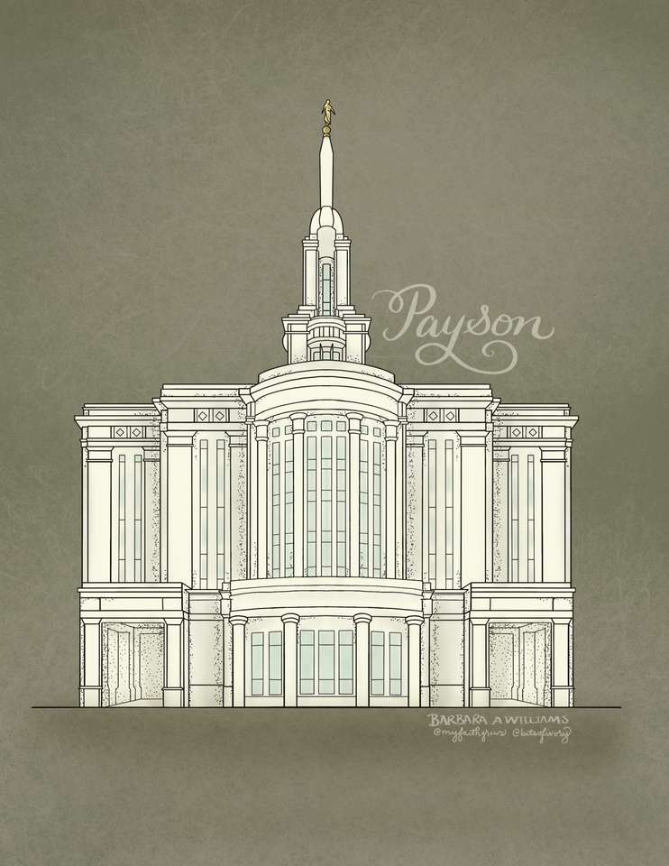 Świątynia Payson puzzle online ze zdjęcia